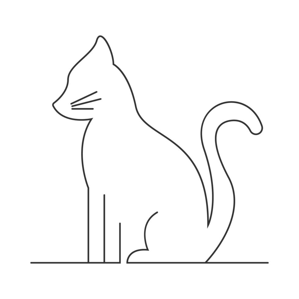 Katzen-Symbol-Logo-Design vektor