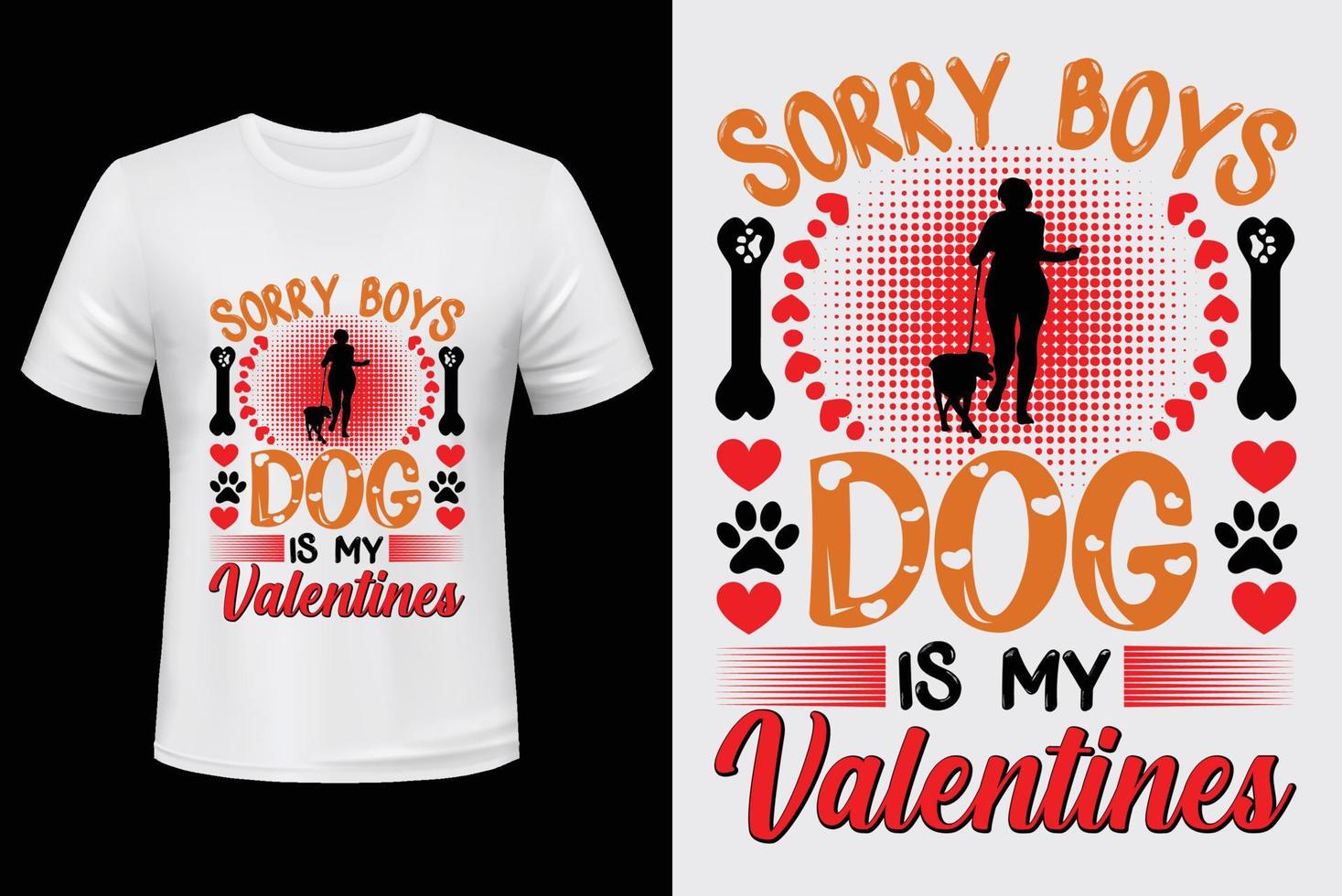Tut mir leid, Jungs, Hund ist mein Valentinsgruß. zum Valentinstag vektor
