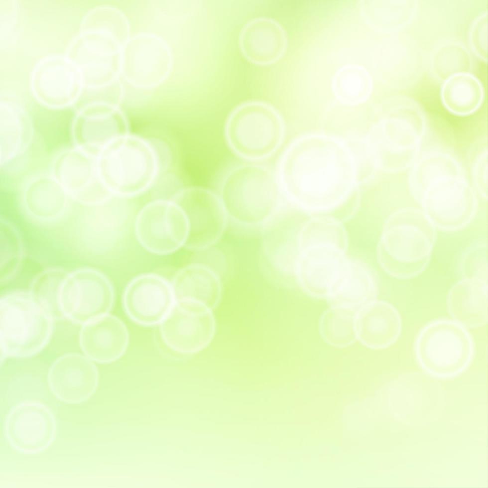 grünes süßes Bokeh unscharfer Hintergrundvektor. abstrakte lichter auf grünem bokeh verschwommenem hintergrund. vektor