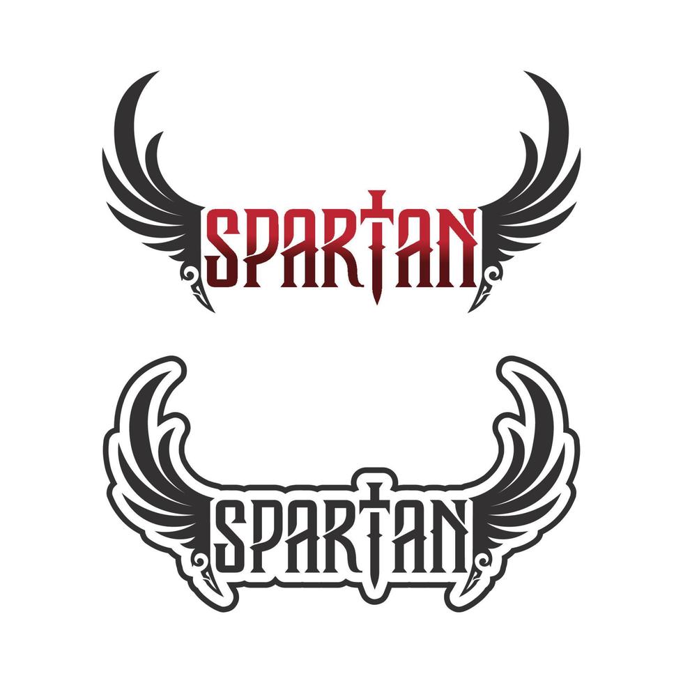 spartanische und Gladiator-Helm-Logo-Icon-Designs Vektor-Set vektor