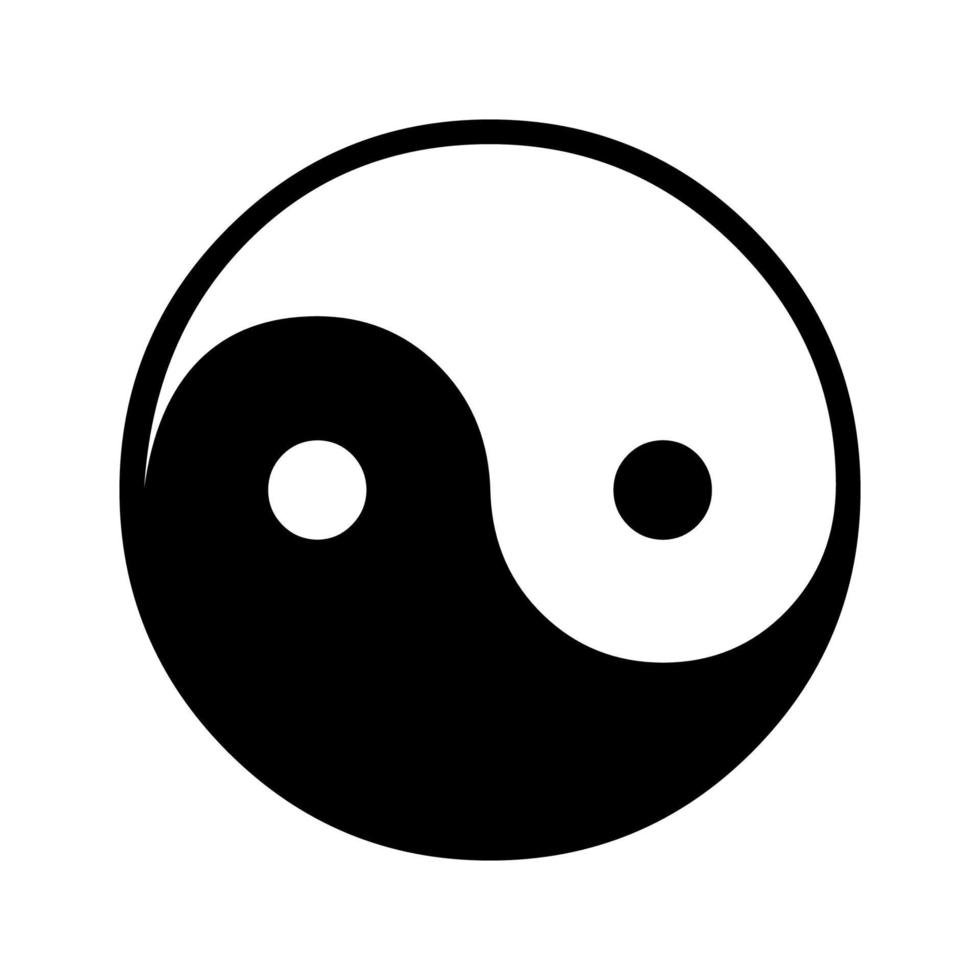 yin och yang vektor illustration
