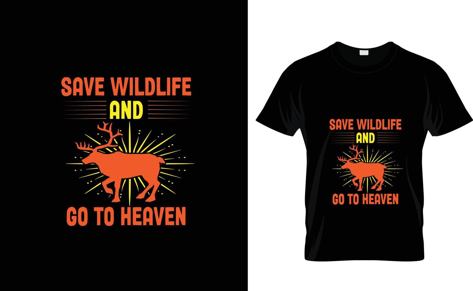 retten Sie T-Shirt der wild lebenden Tiere… vektor