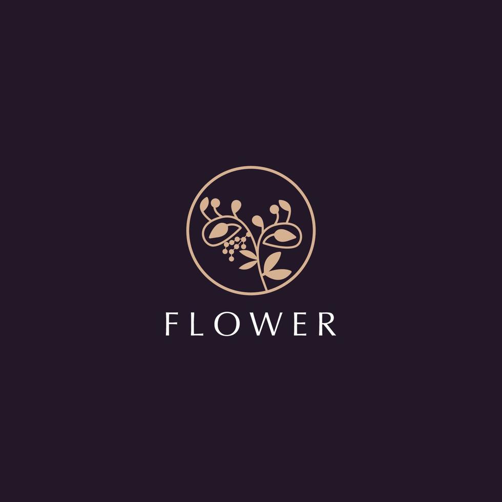 Blumen-Logo-Icon-Design-Vektor-Illustration vektor