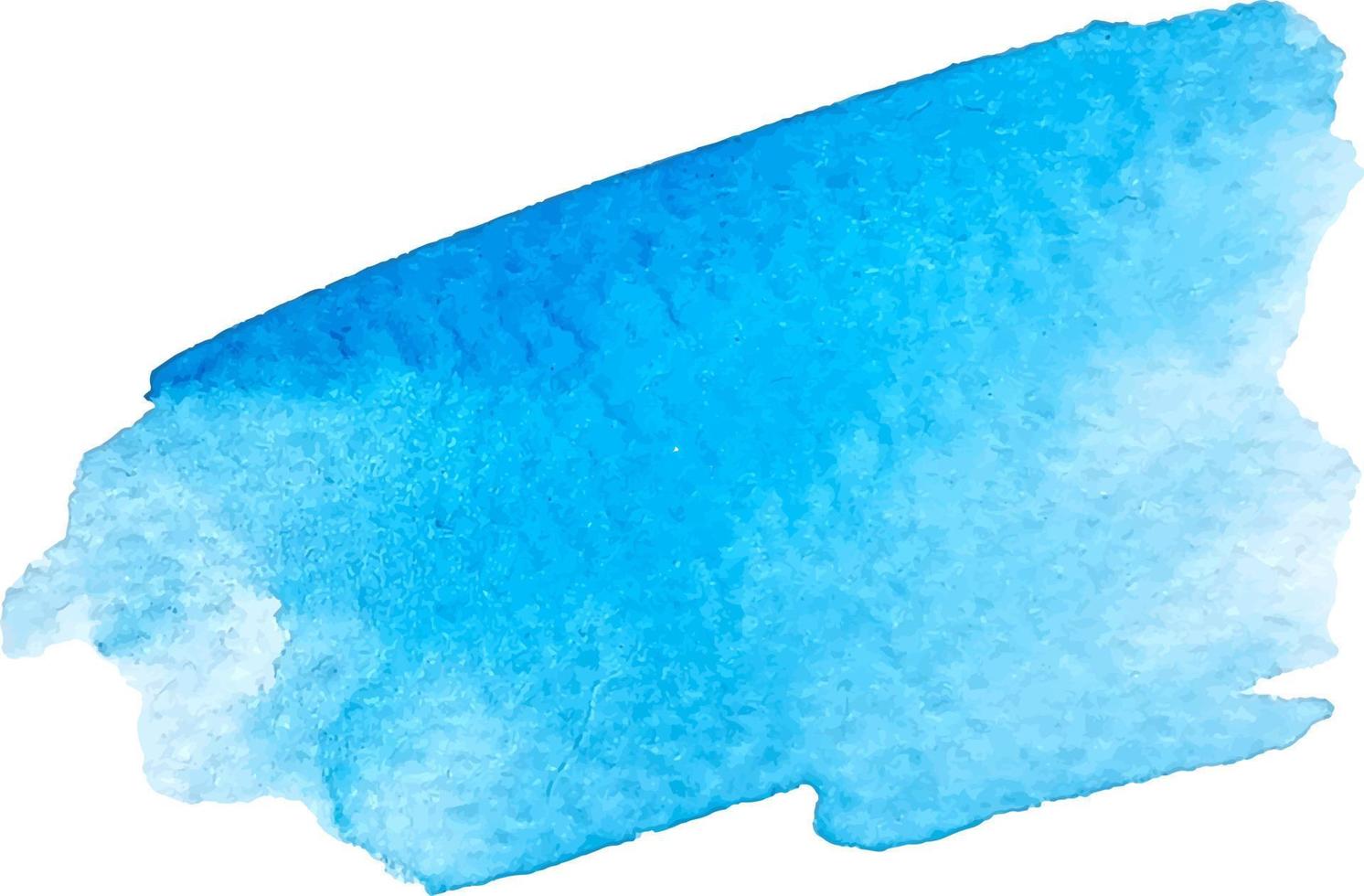 vattenfärg borsta stroke illustration. abstrakt blå vattenfärg form på de vit bakgrund vektor
