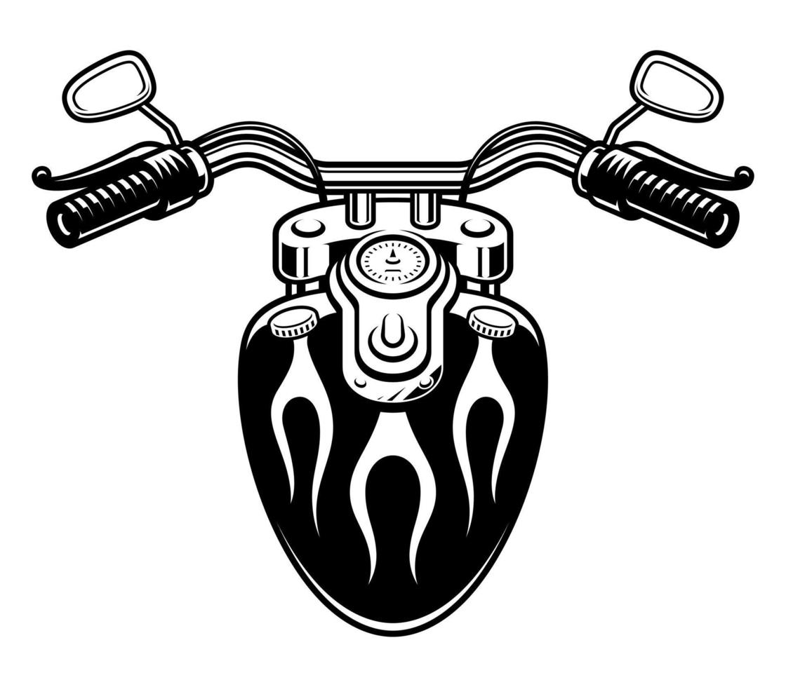 motorcykel handlebar vektor illustration