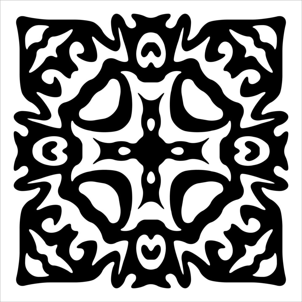 sömlös vektor mönster i geometrisk prydnad style.tile prydnad. vektor illustration av symmetrisk mönster mosaik-