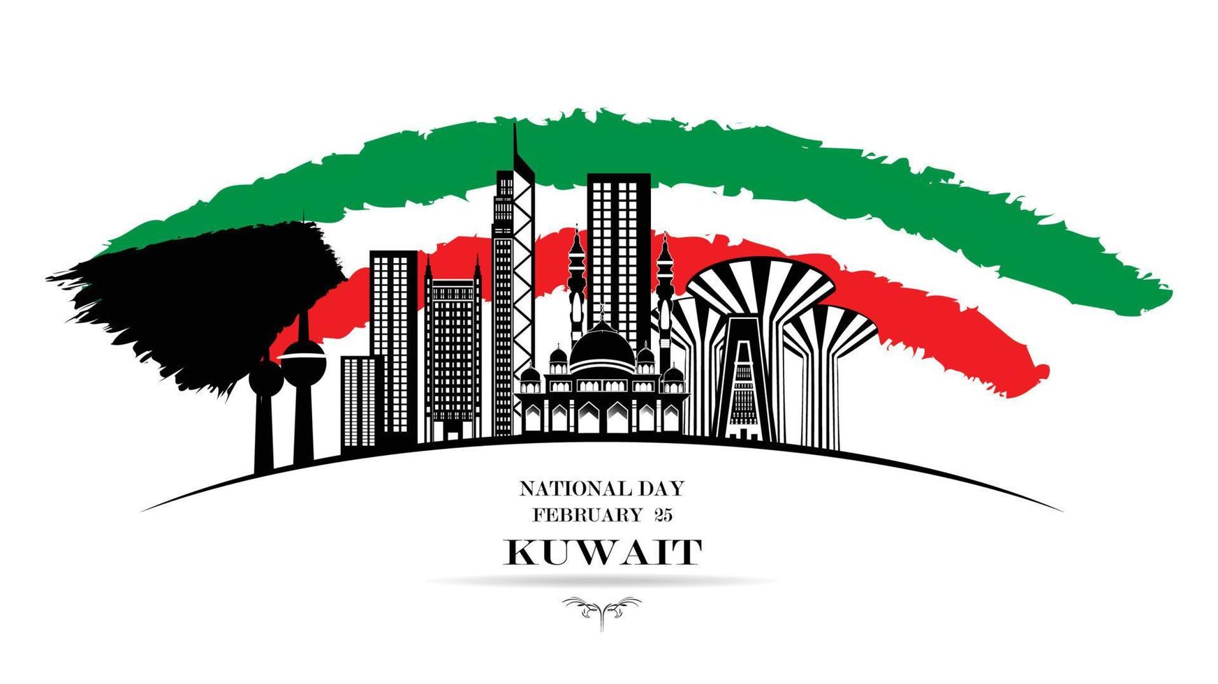 Nationalfeiertag kuwait vektor