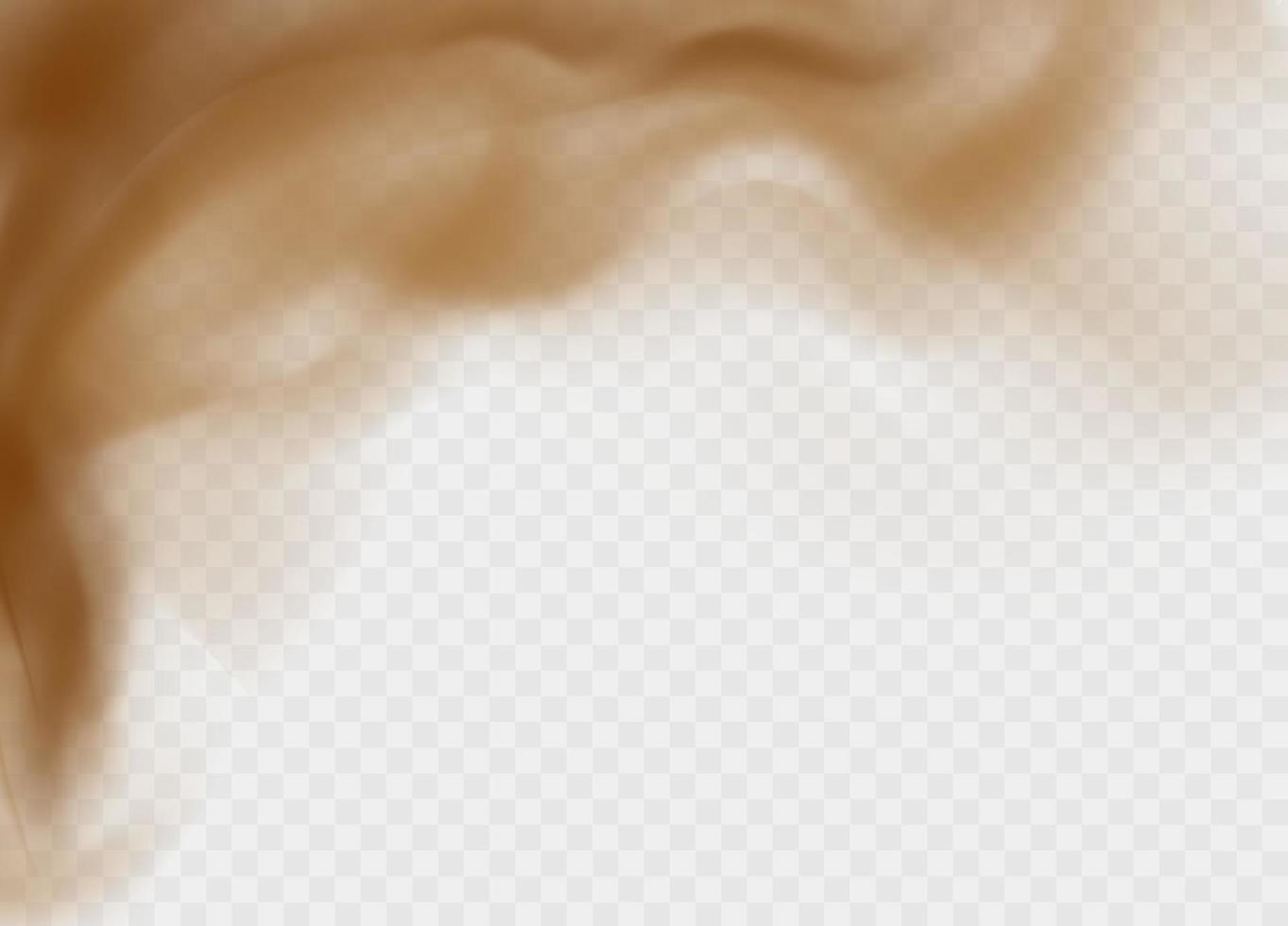 damm moln isolerat på en transparent bakgrund. brun sandstorm explosion i öken- begrepp. vektor