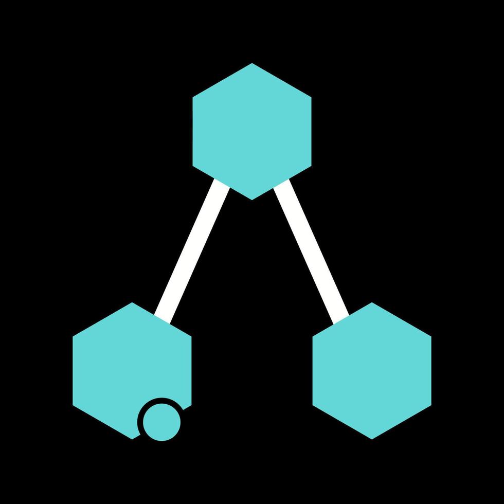kemisk strukturera vektor ikon