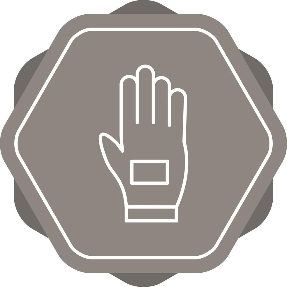 schönes Handschuhlinien-Vektorsymbol vektor