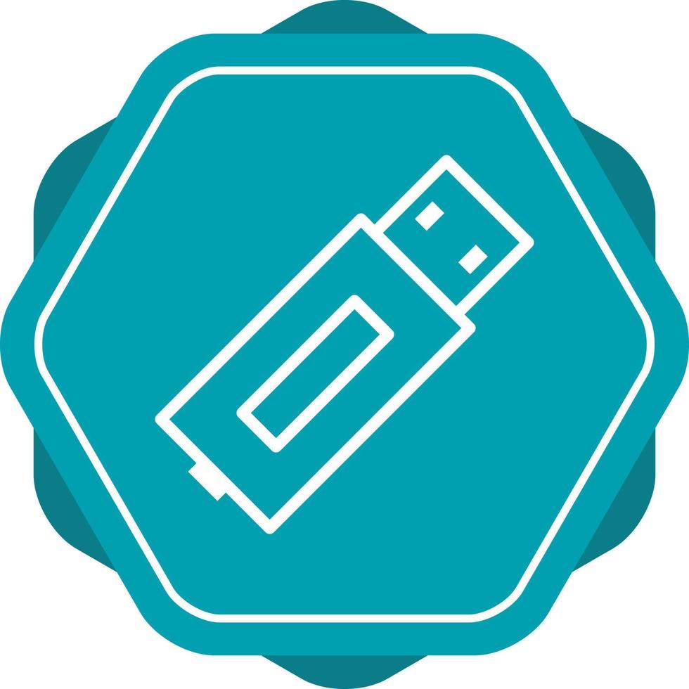 schönes USB-Vektorliniensymbol vektor