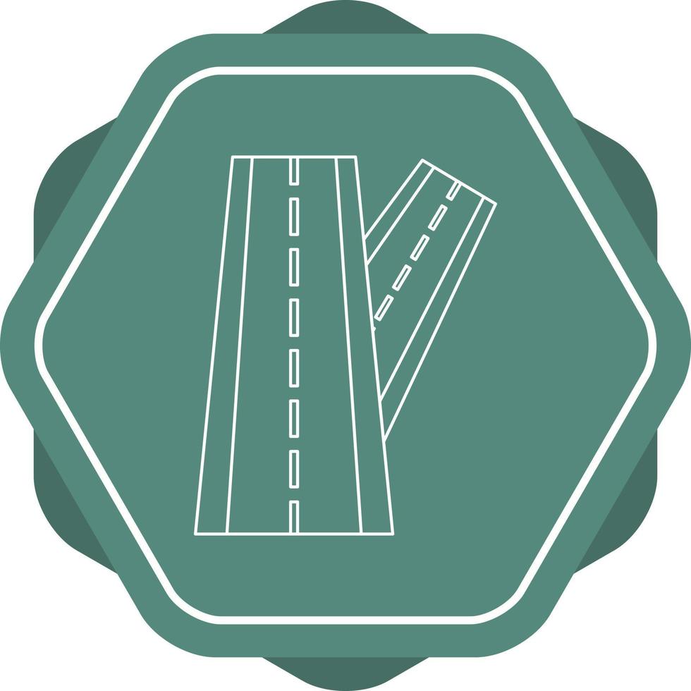 Symbol für Verbindungsstraßenlinie vektor