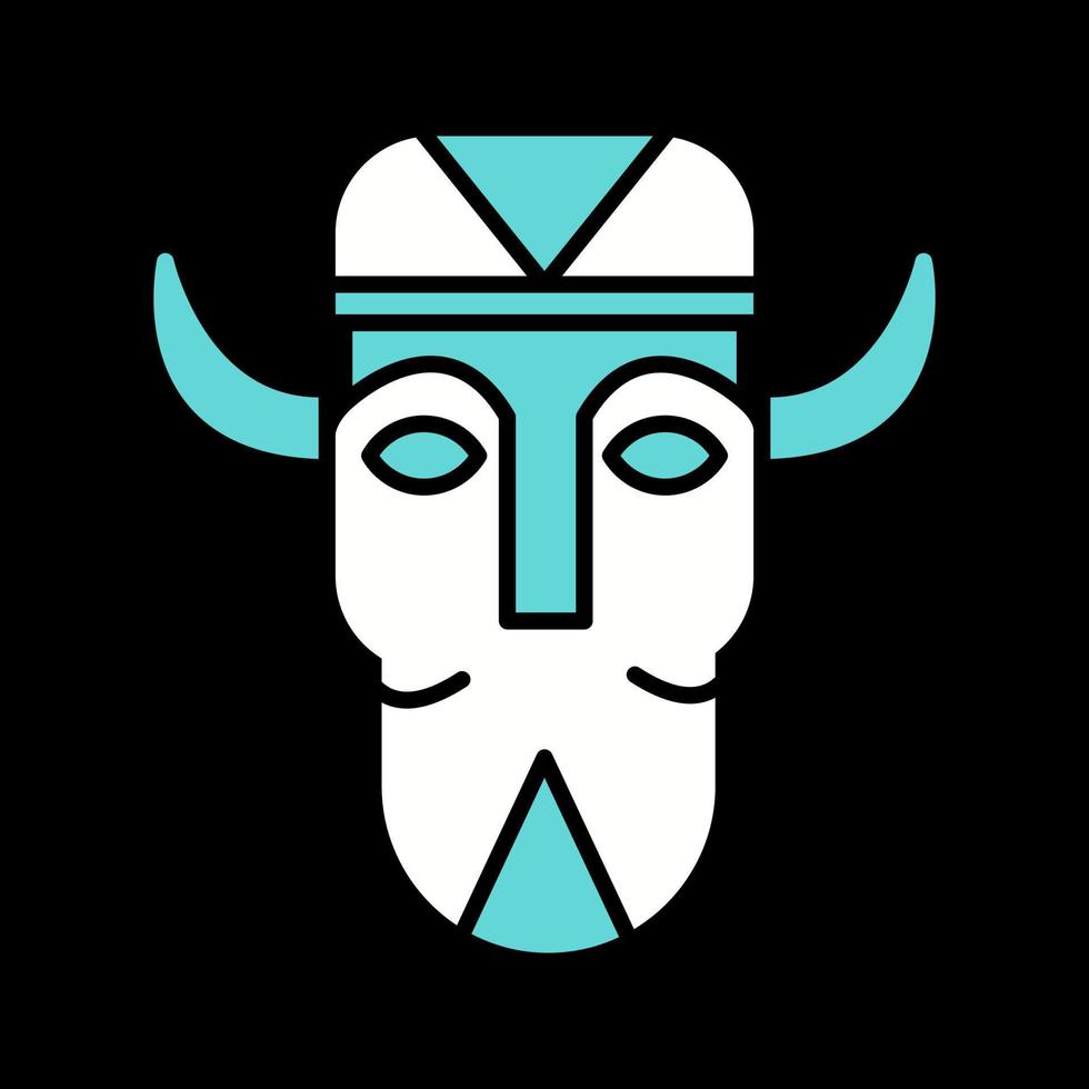 Vektorsymbol für afrikanische Maske vektor