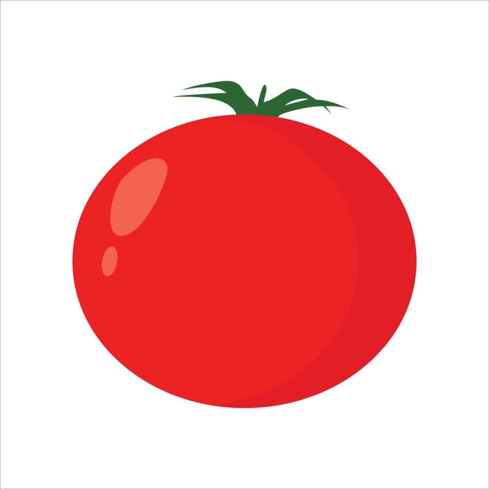 röd tomat vegetabiliska logotyp vektor
