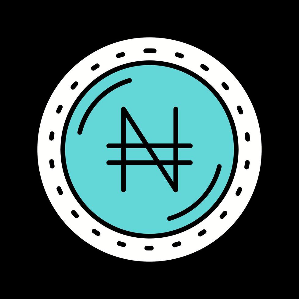 Naira-Währungsvektorsymbol vektor