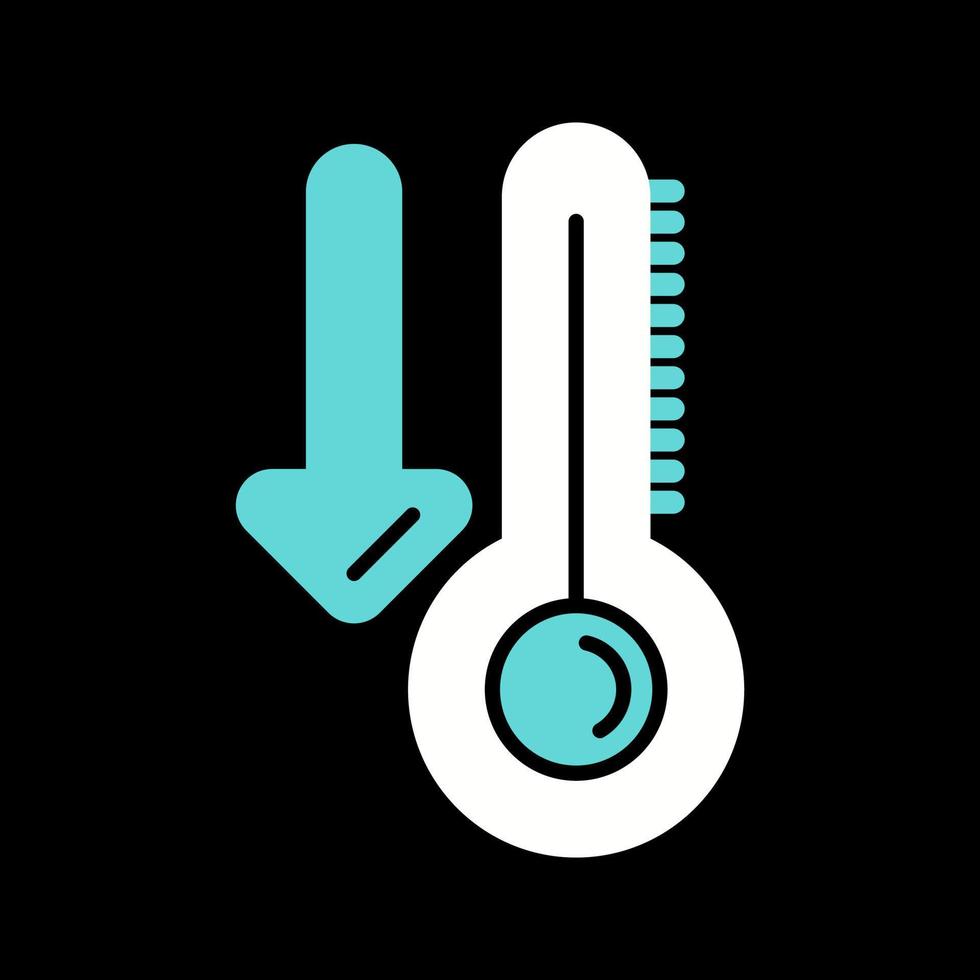 Vektorsymbol für niedrige Temperatur vektor