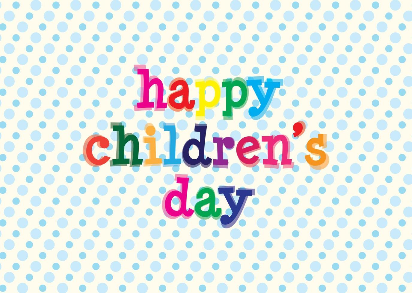 Happy Children's Day Banner Hintergrund vektor