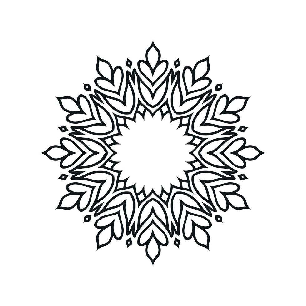 Mandala-Hintergrund-Design-Vektor-Illustration vektor