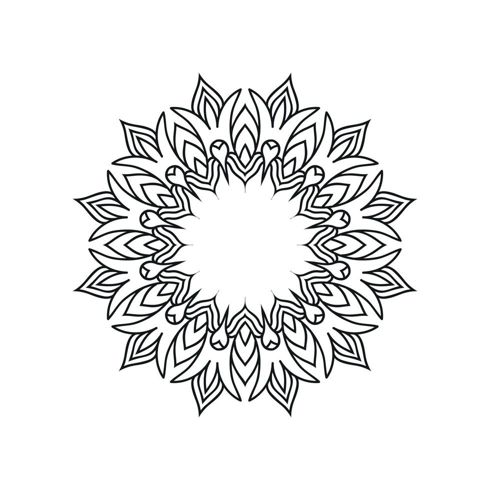 blomma mandala bakgrund design vektor illustration