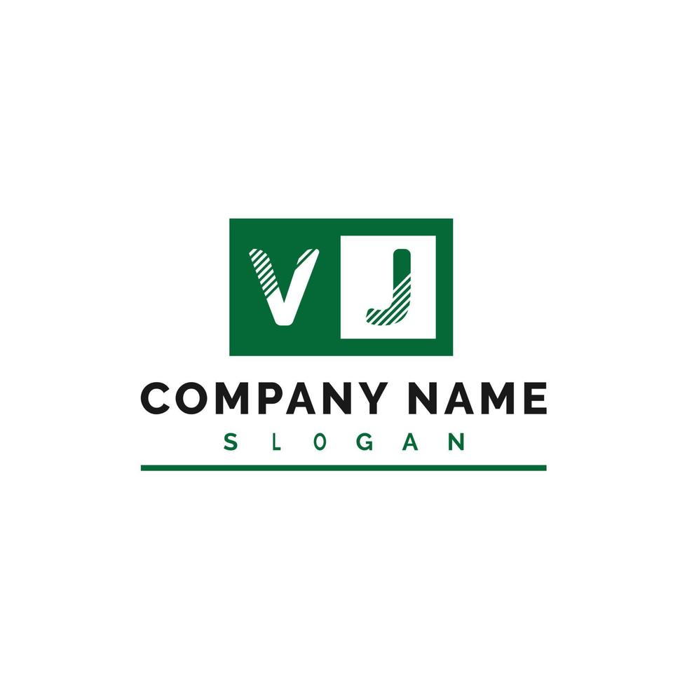 vj brev logotyp design vektor