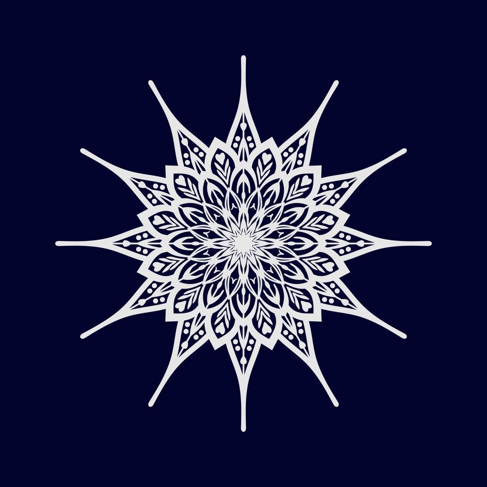 Mandala-Hintergrund-Design-Vektor-Illustration vektor