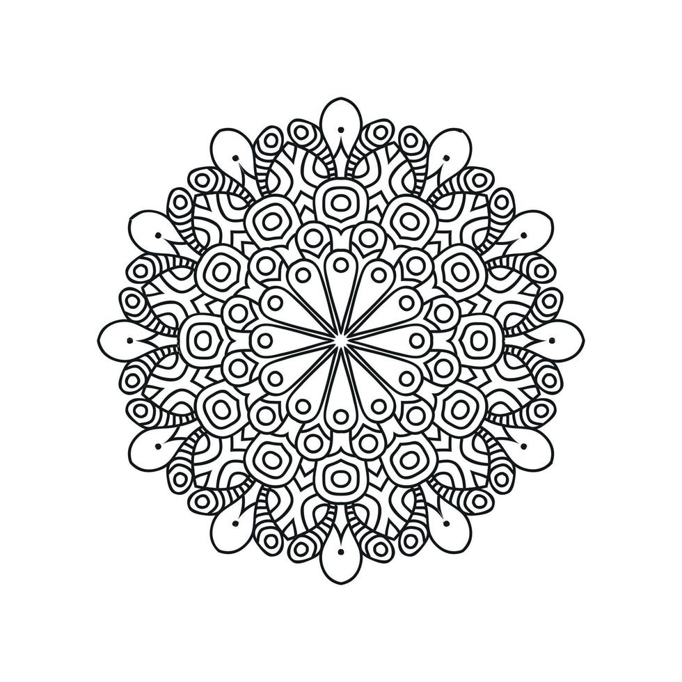 mandala mönster design bakgrund vektor illustration