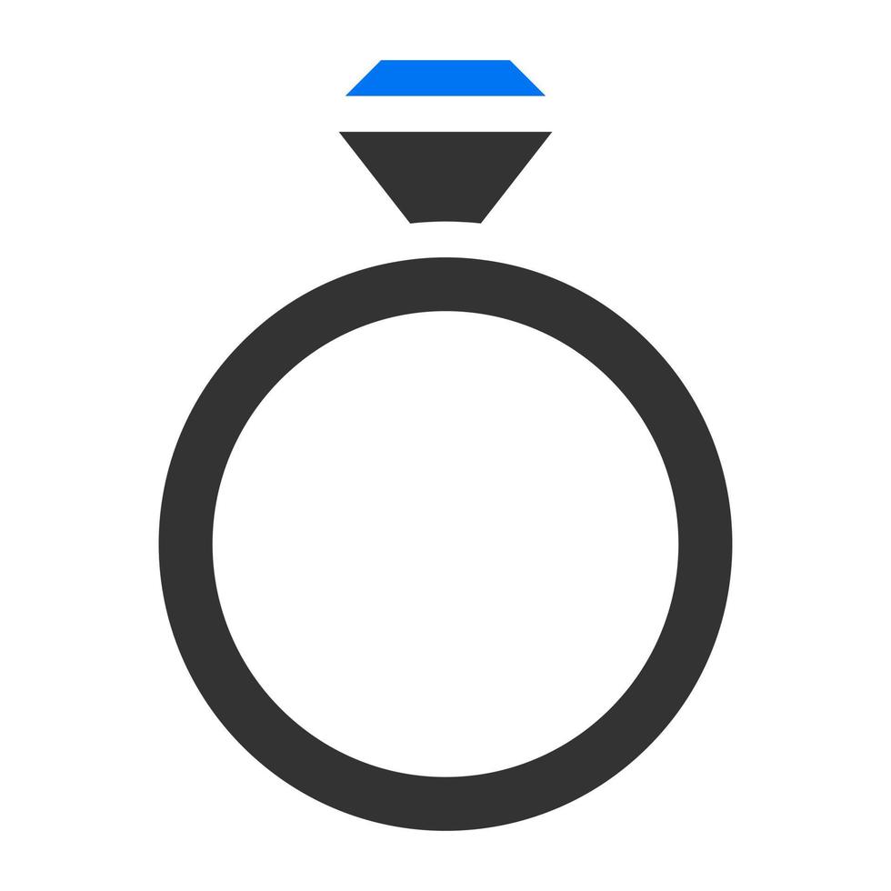 ring solide blau grau valentine illustration vektor und logo symbol neujahrssymbol perfekt.