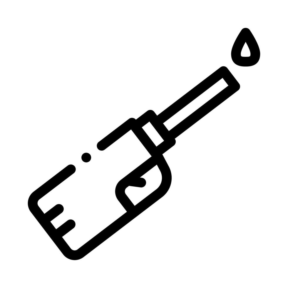 Gasfeuerzeug Symbol Vektor Umriss Illustration