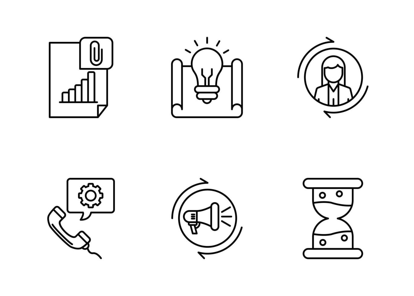 Growth-Hacking-Vektor-Icon-Set vektor