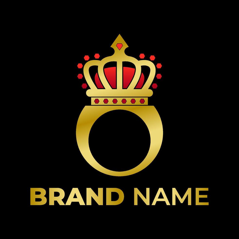 årgång krona logotyp kunglig kung drottning abstrakt logotyp design vektor mall geometrisk symbol logotyp begrepp ikon