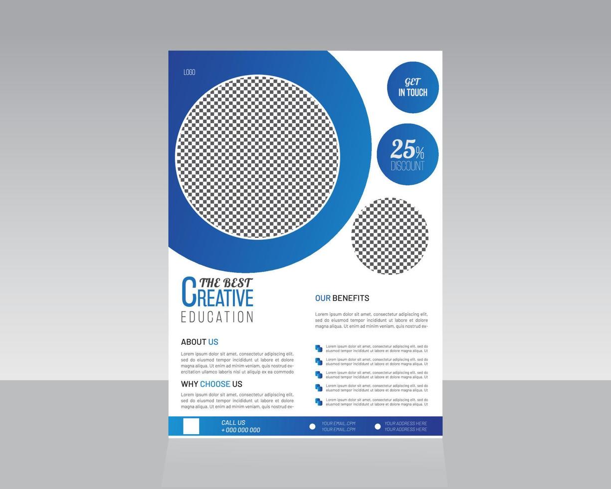 Business- oder Corporate-Flyer-Design vektor