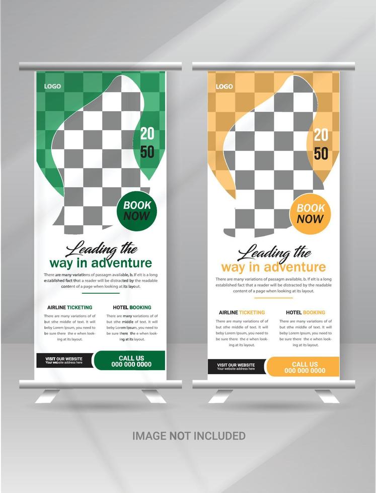 resor roll up banner vektor