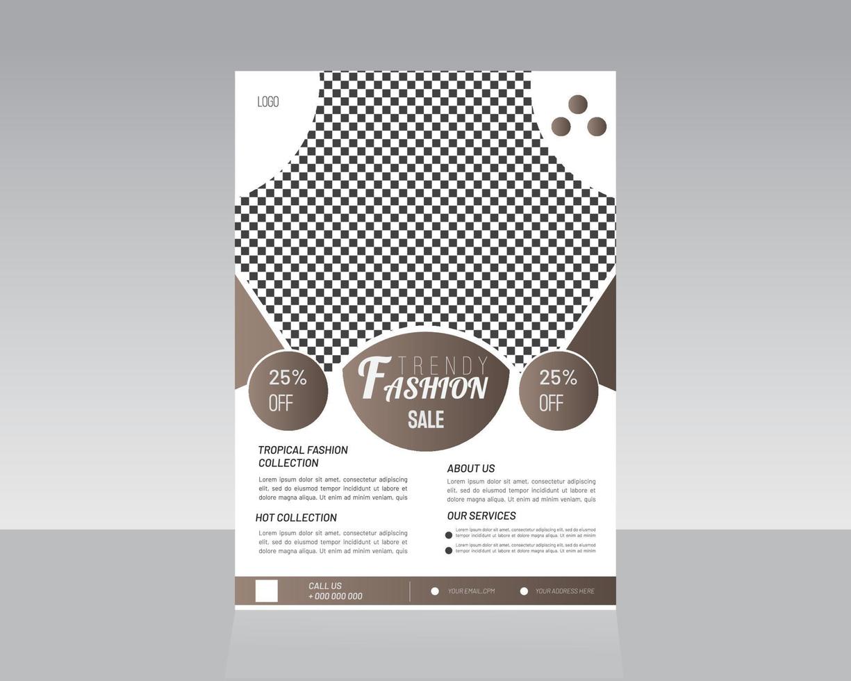 Design von Mode-Flyer-Vorlagen vektor