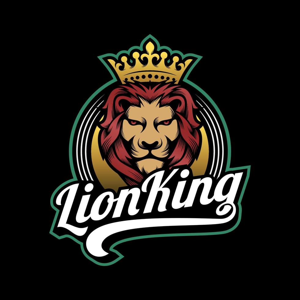 kunglig kung lejon krona symboler. elegant guld leo djur- logotyp. premie lyx varumärke identitet ikon. vektor illustration.