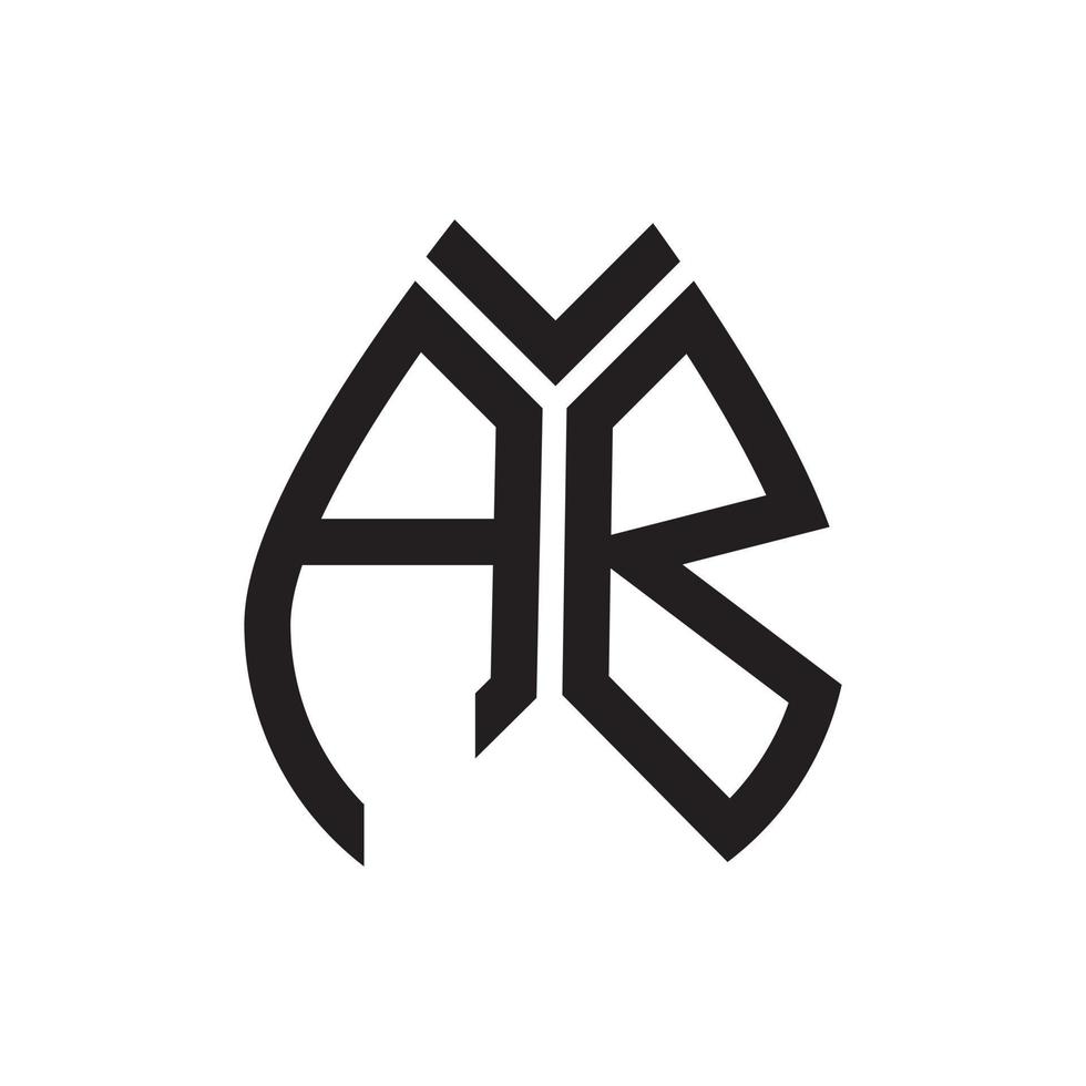 ab-Buchstaben-Logo-Design.ab kreatives Anfangs-AB-Buchstaben-Logo-Design. ab kreatives Initialen-Buchstaben-Logo-Konzept. vektor