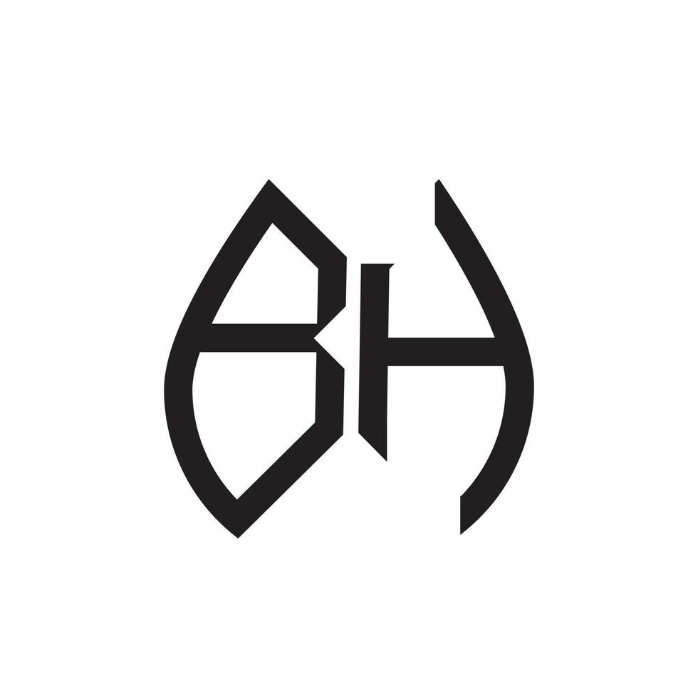 bh brev logotyp design.bh kreativ första bh brev logotyp design . bh kreativ initialer brev logotyp begrepp. vektor