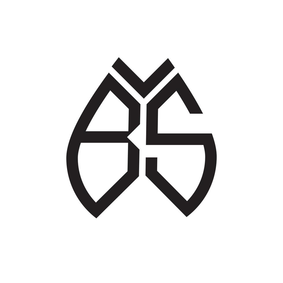 bs brev logotyp design.bs kreativ första bs brev logotyp design . bs kreativ initialer brev logotyp begrepp. vektor