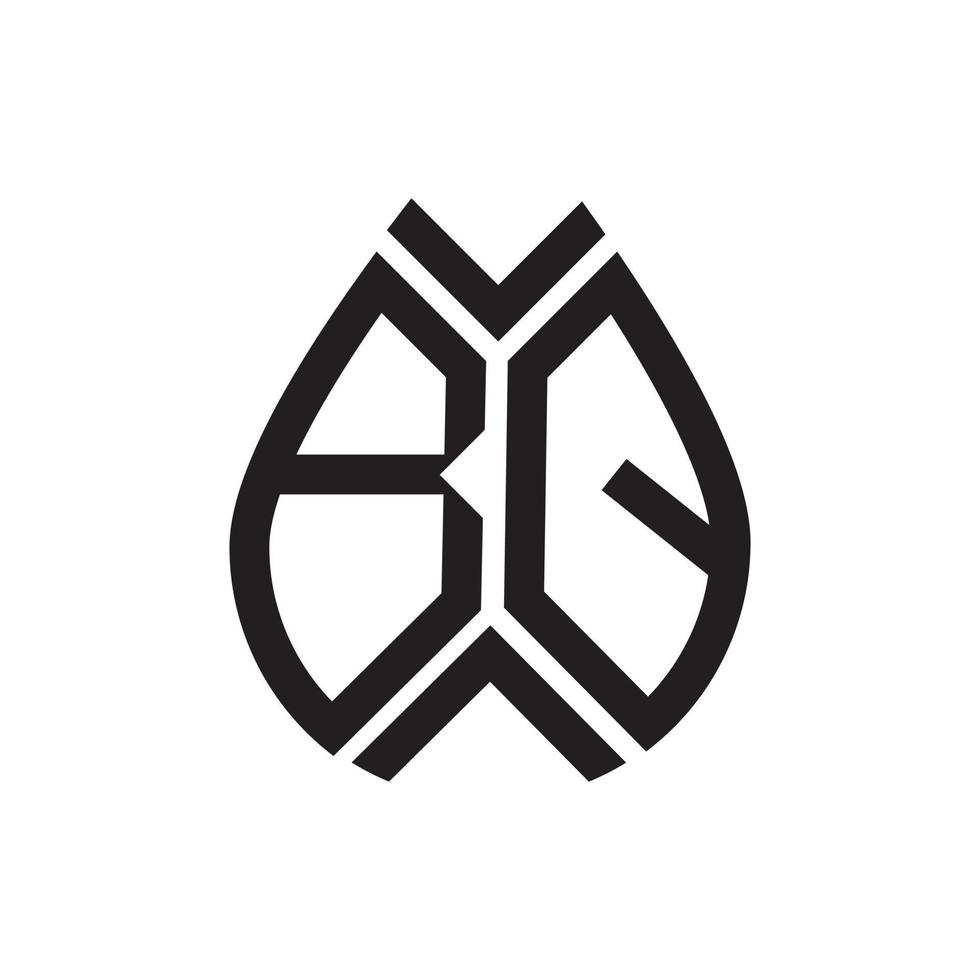 bq brev logotyp design.bq kreativ första bq brev logotyp design . bq kreativ initialer brev logotyp begrepp. vektor