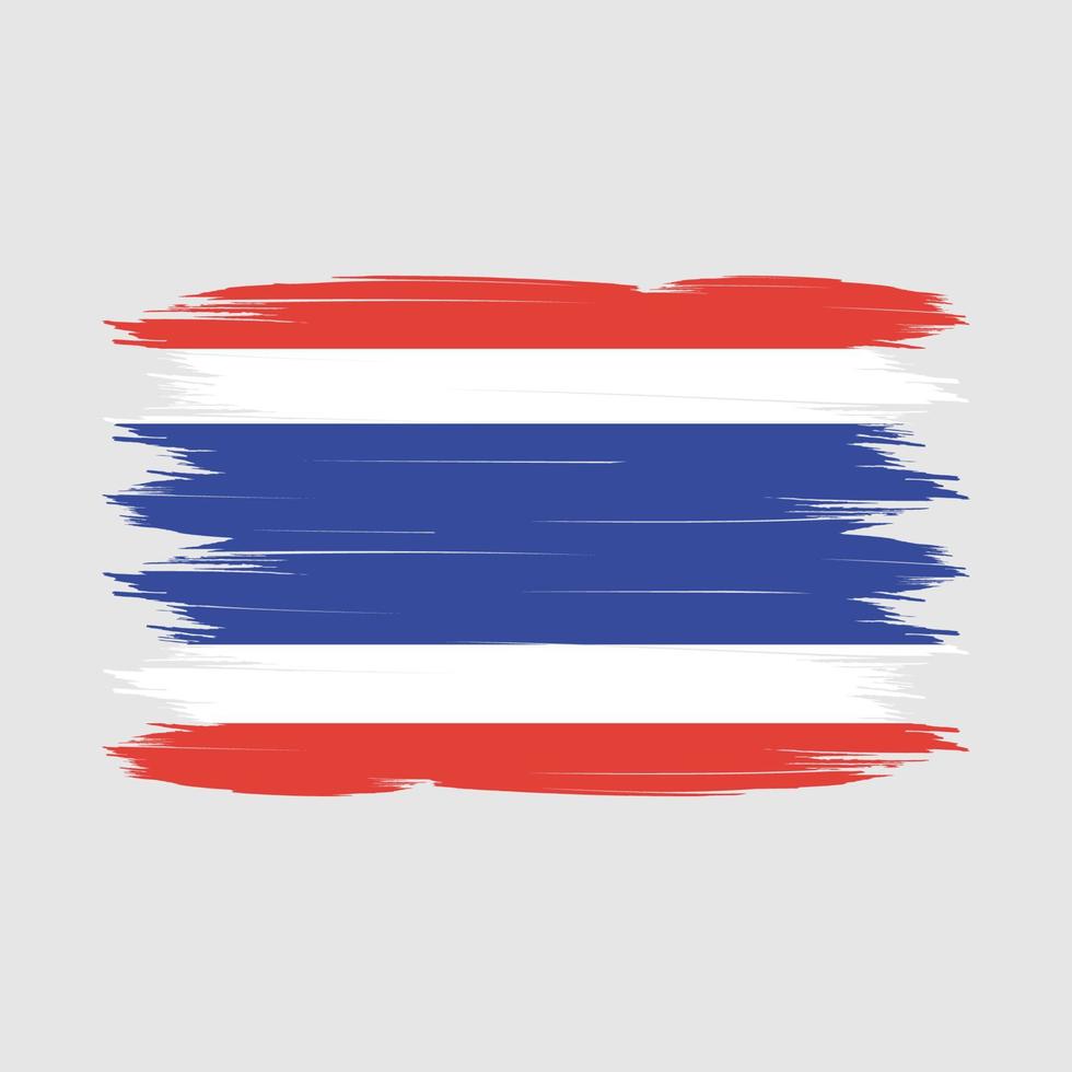 thailand flag pinselvektor vektor