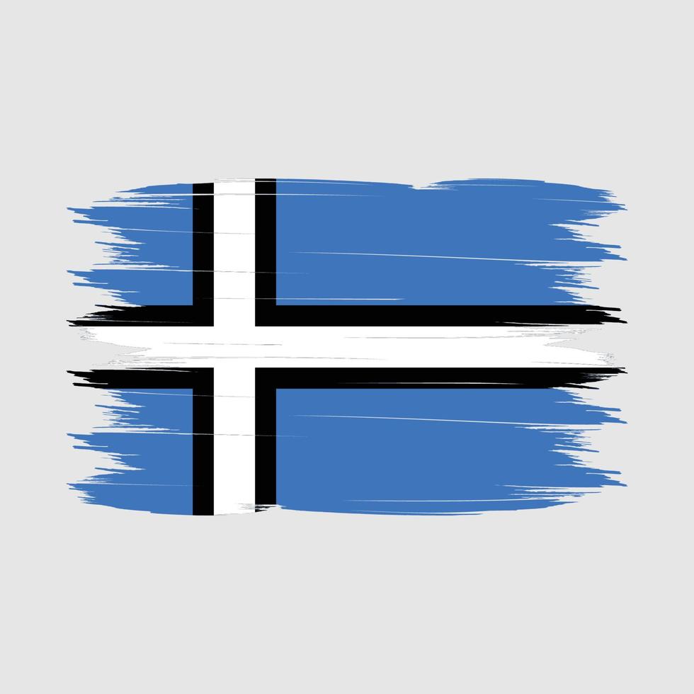 Pinselvektor der estnischen Flagge vektor