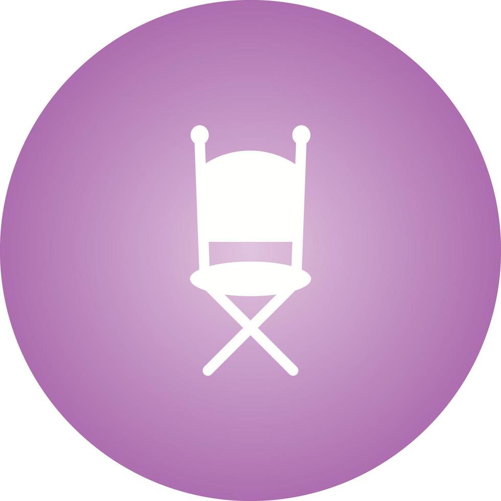 einzigartiges Stuhlvektor-Glyphen-Symbol vektor