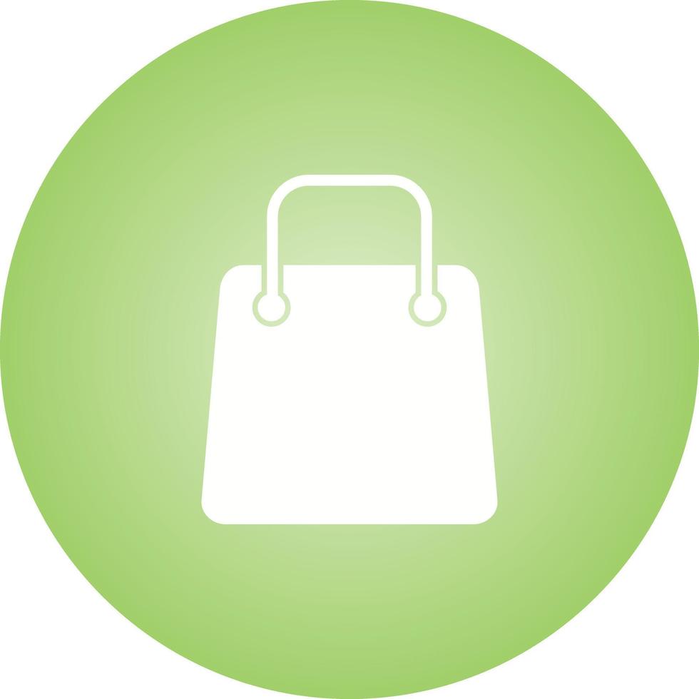 Einzigartiges Einkaufstaschen-Vektor-Glyphen-Symbol vektor