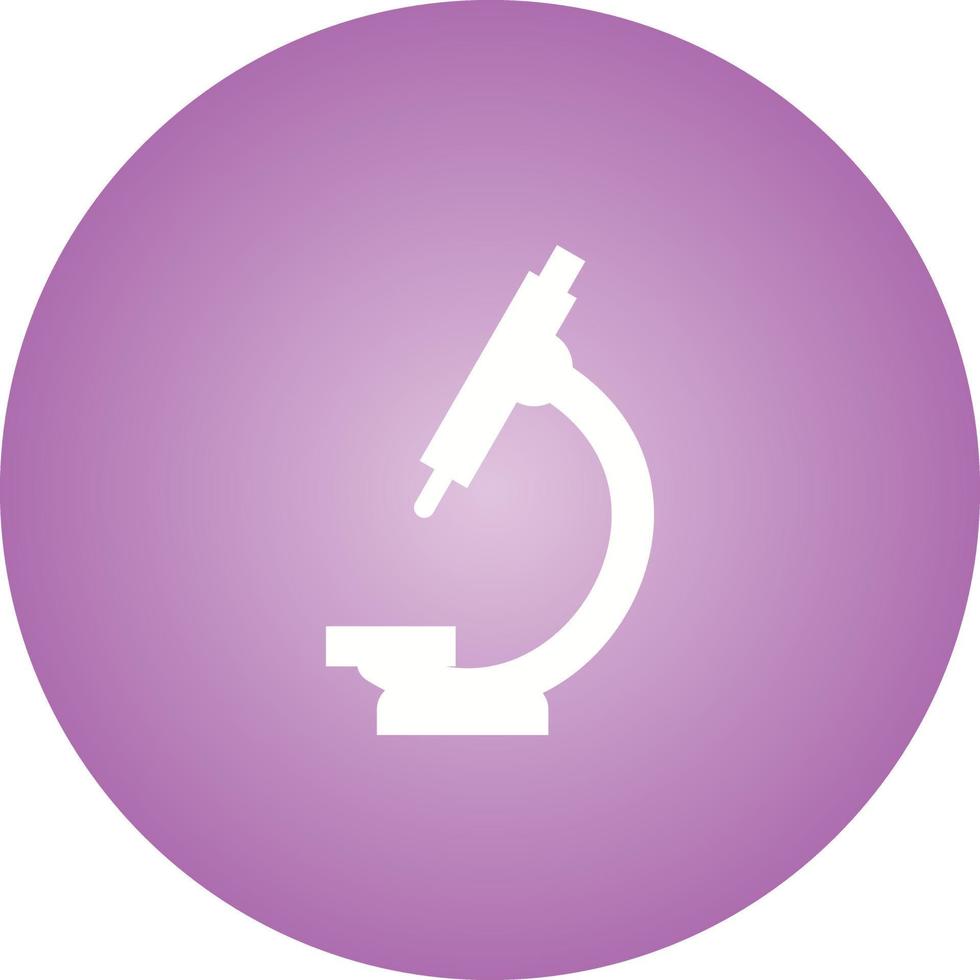 unik mikroskop vektor glyf ikon