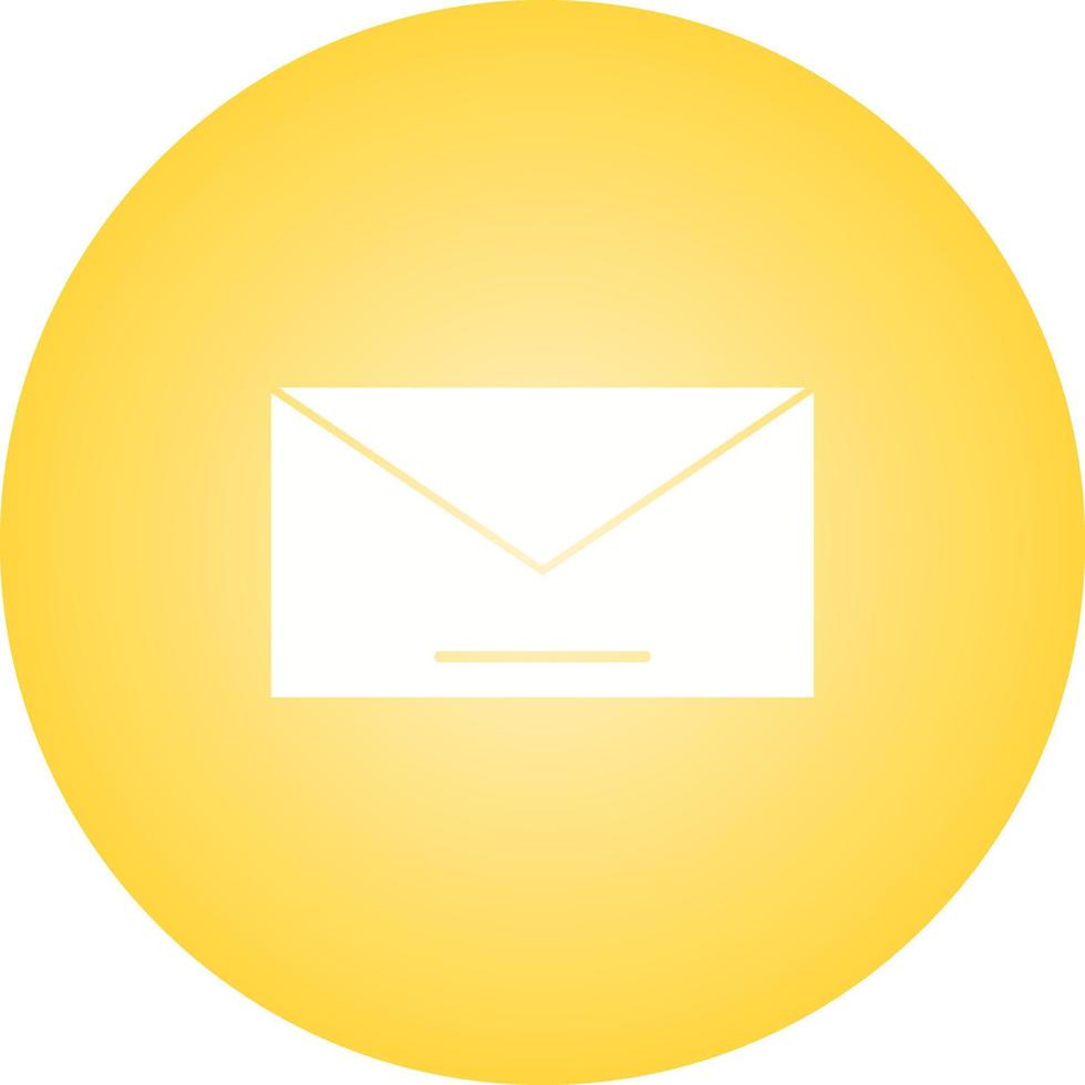 einzigartiges Mail-Vektor-Glyphen-Symbol vektor