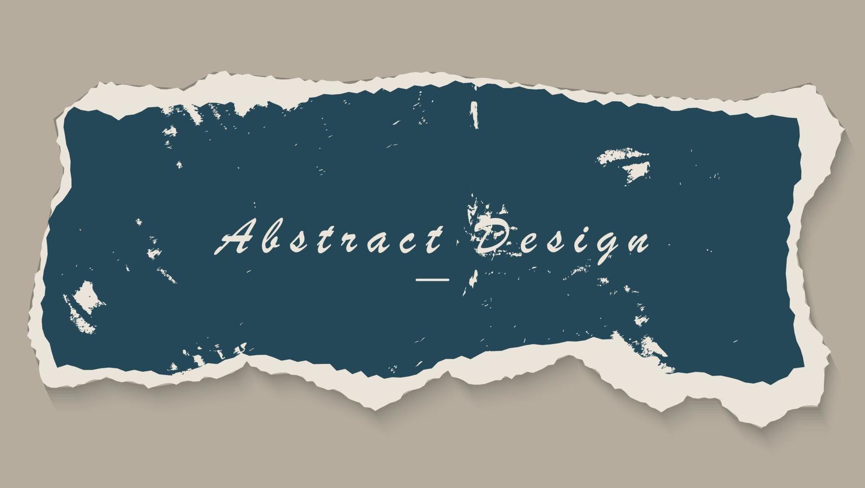 abstrakte Grunge-Papier zerrissene Rahmen-Design-Vorlage vektor