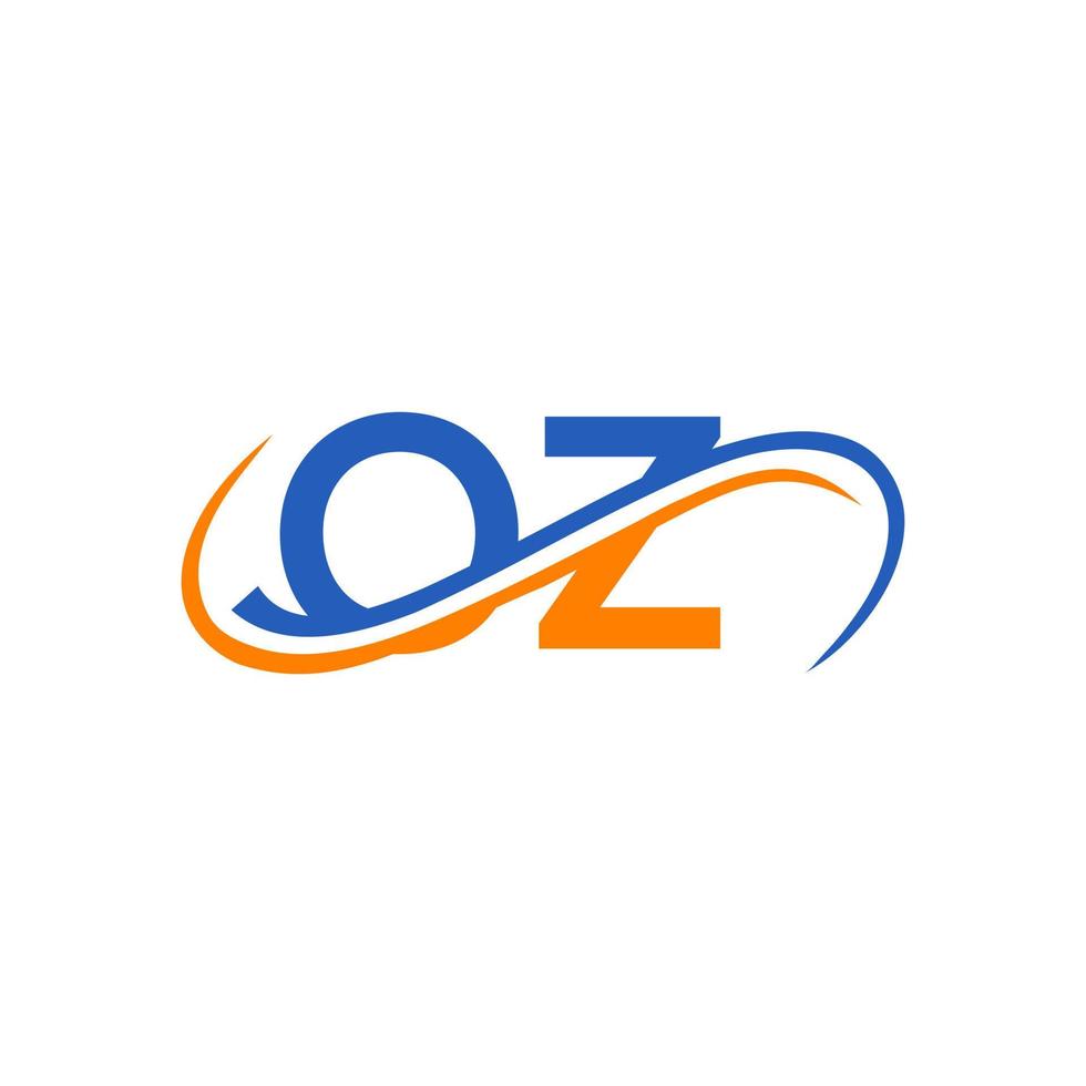 Buchstabe oz Logo-Design für Finanz-, Entwicklungs-, Investitions-, Immobilien- und Verwaltungsgesellschaftsvektorvorlage vektor