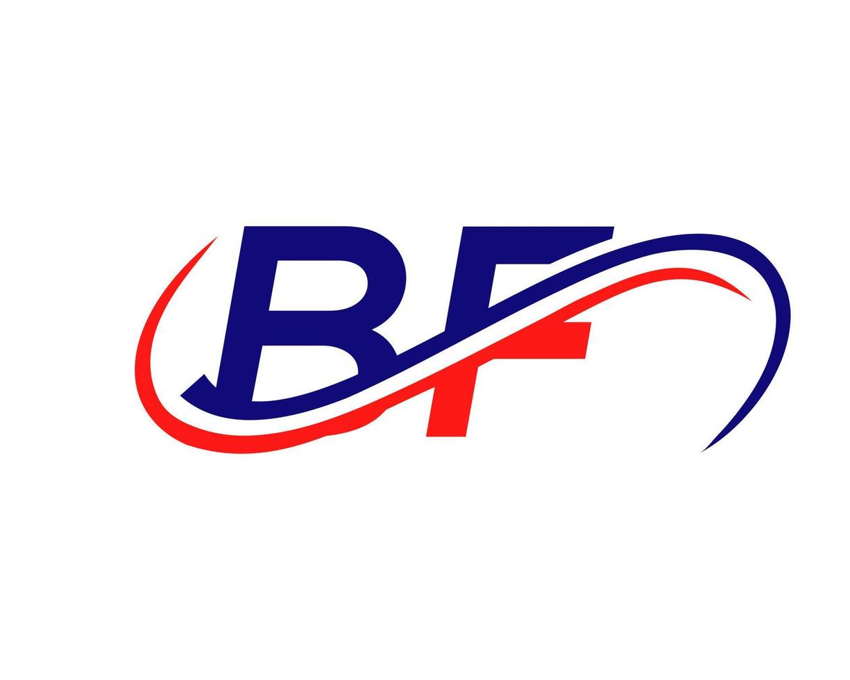 Buchstabe bf Logo-Design für Finanz-, Entwicklungs-, Investitions-, Immobilien- und Verwaltungsgesellschaftsvektorvorlage vektor