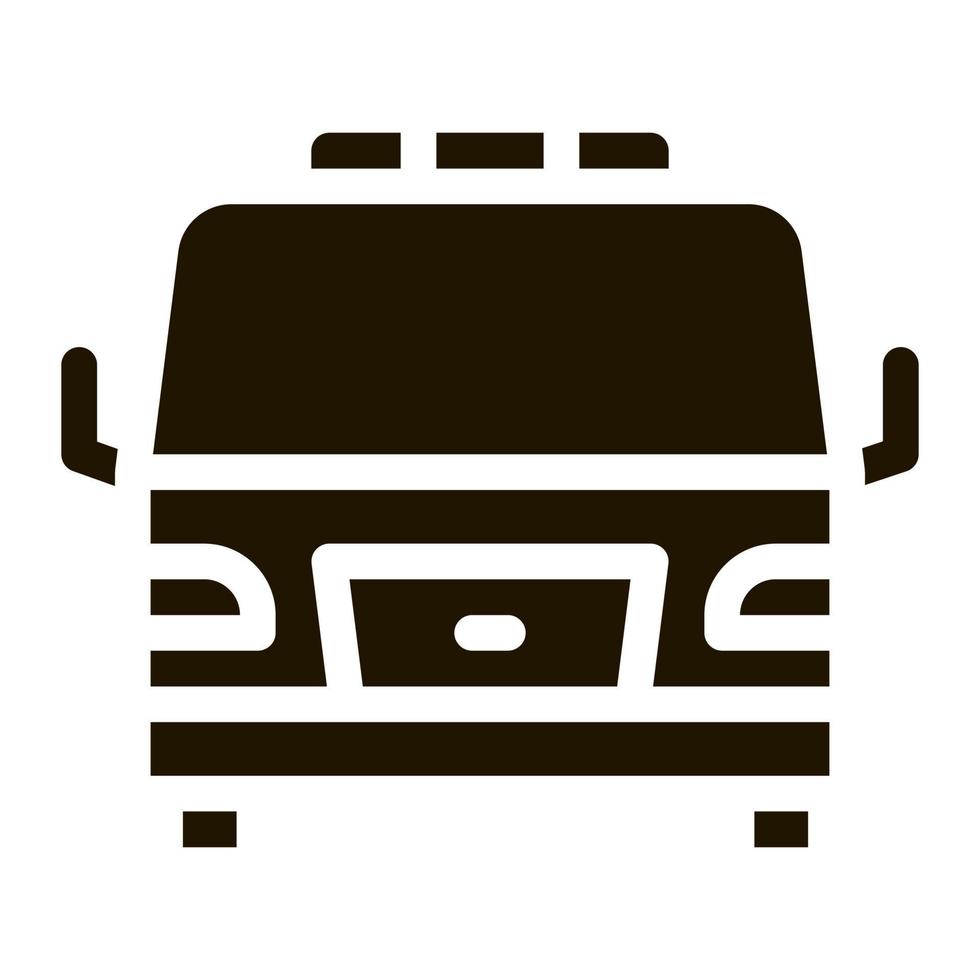 Abschleppwagen-LKW-Symbol Vektor-Glyphen-Illustration vektor