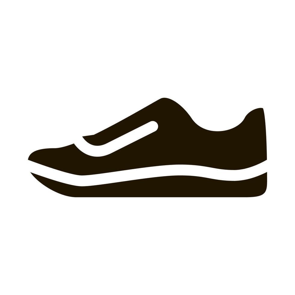 Sneaker-Schuh-Symbol-Vektor-Glyphen-Illustration vektor