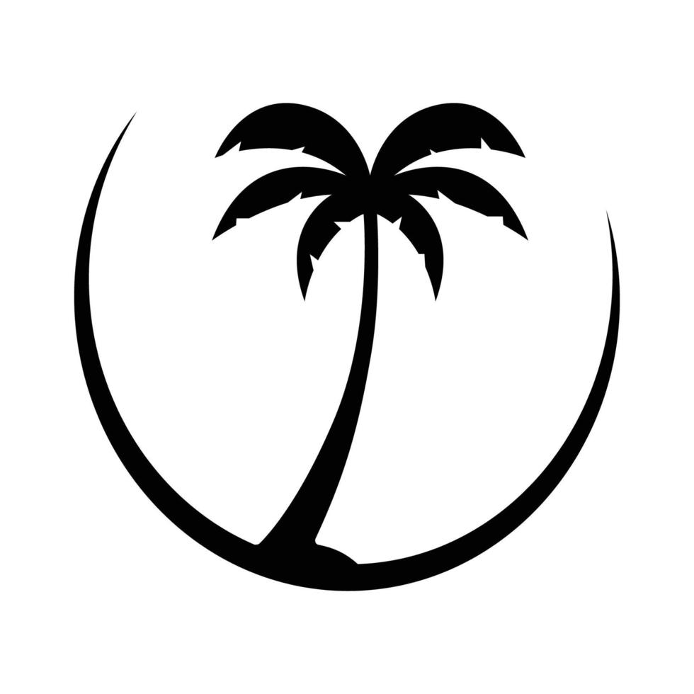 Palme Sommer Logo Vorlage Vektor-Illustration vektor